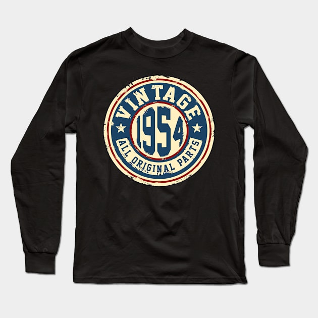 Vintage 1954 all Original Parts Long Sleeve T-Shirt by mcgags